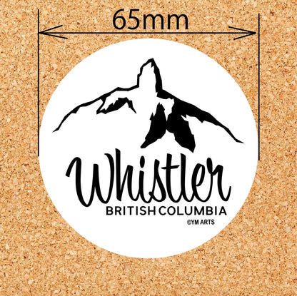 The Black Tusk round vinyl sticker 65mm diameter