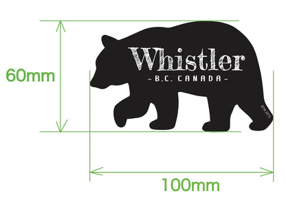 Walking bear die-cut vinyl sticker
