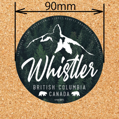 The Black Tusk round vinyl sticker 90mm diameter
