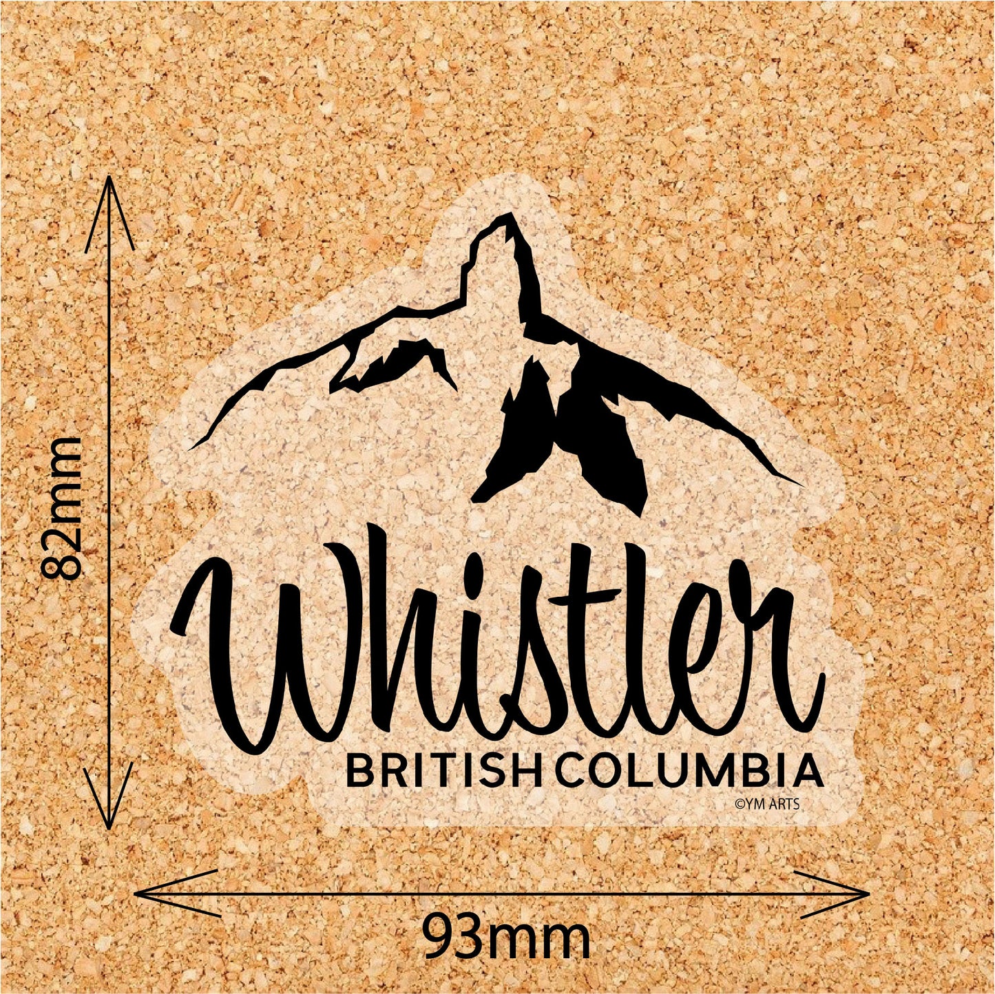 The Black Tusk transparent vinyl sticker