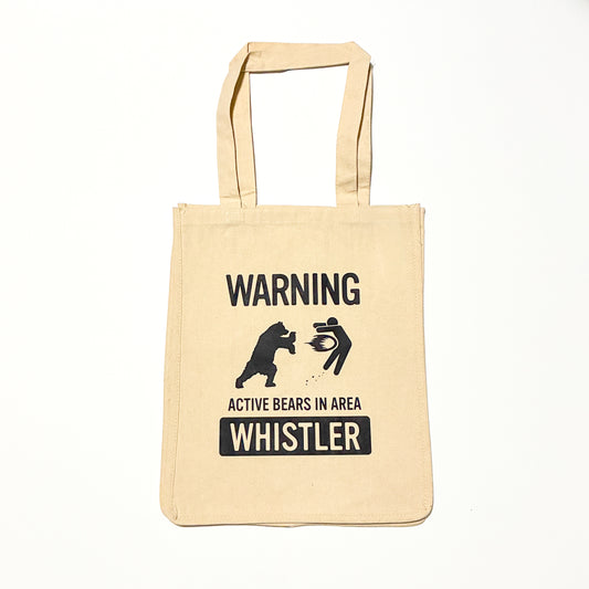 27L Jumbo Shopping Bag "ACTIVE BEARS IN AREA - WHISTLER"