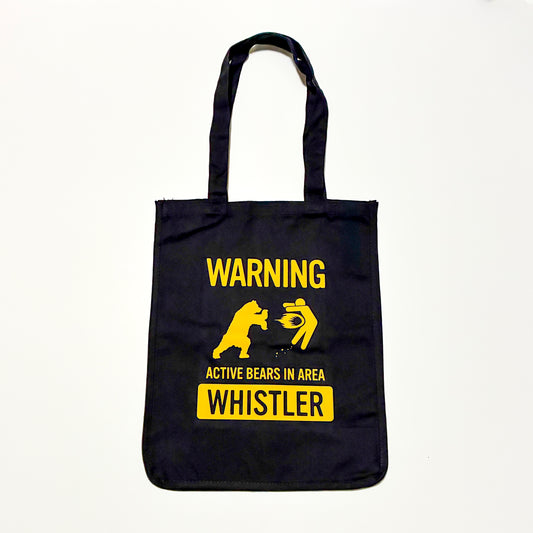 27L Jumbo Shopping Bag "ACTIVE BEARS IN AREA - WHISTLER"