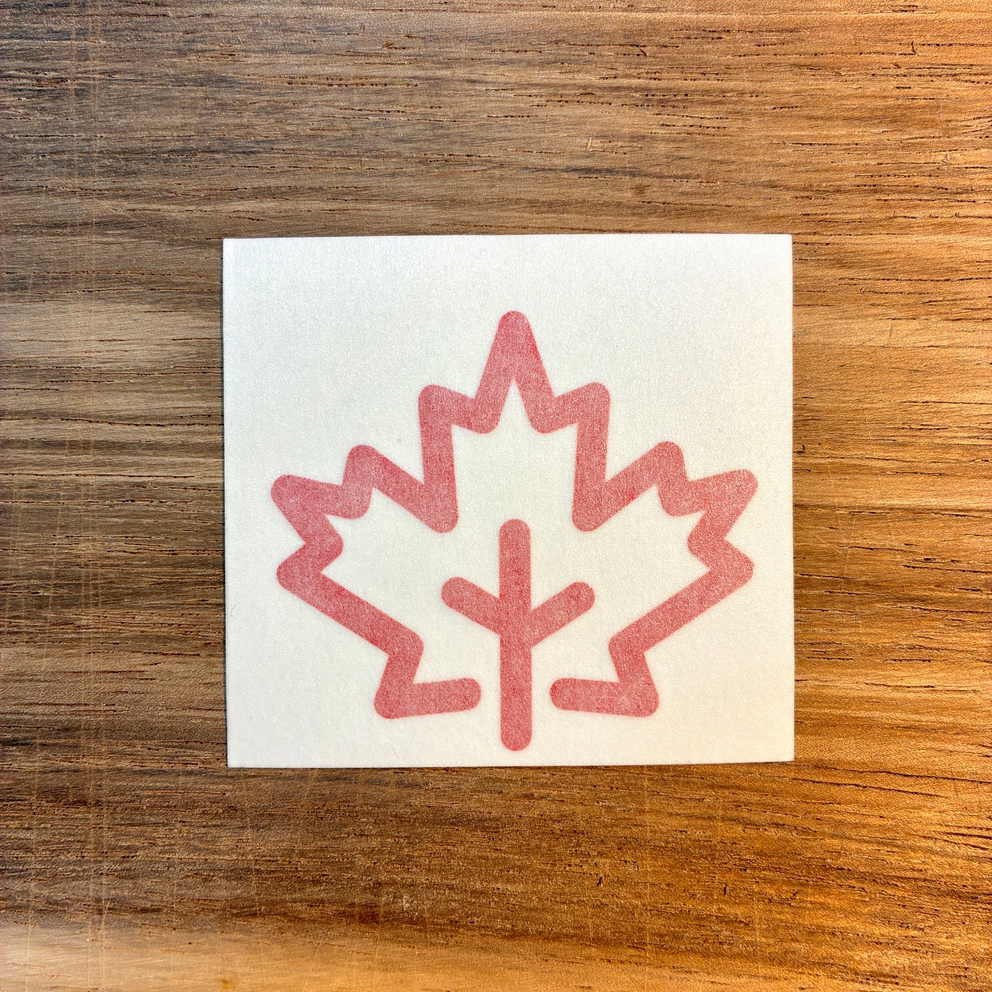 Red maple decal 53x60mm
