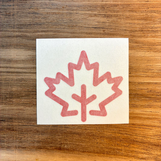 Red maple decal 53x60mm