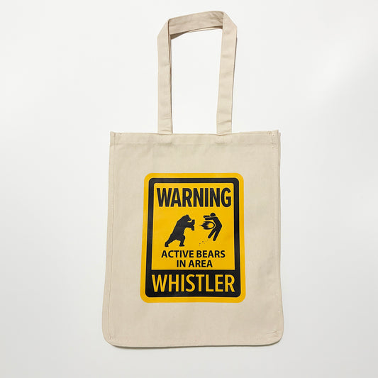27L Jumbo Shopping Bag with bear warning signs for Whistler
