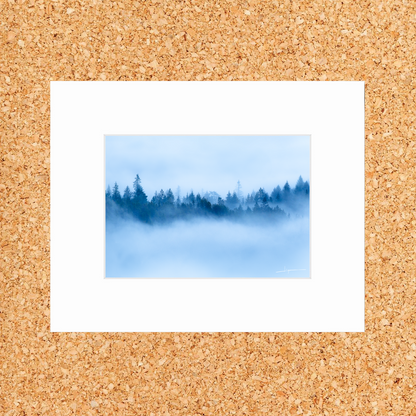 Matted print of photograph "Misty morning in Sea to Sky Country" #00801