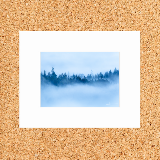 Matted print of photograph "Misty morning in Sea to Sky Country" #00801
